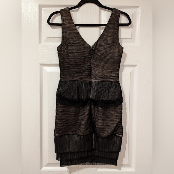 BCBG MAX AZRIA Sven Peplum Cocktail Dress in Black - Picture 9 of 9